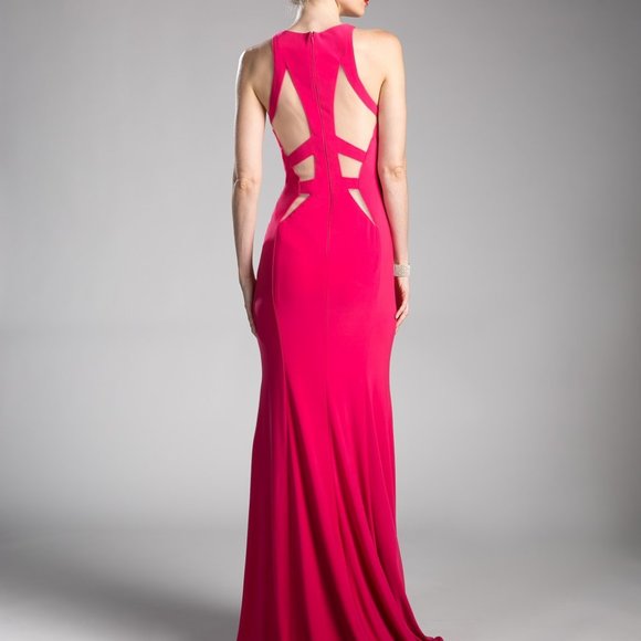Halter Neck Mermaid Shape Evening Dress CD84222 - Picture 2 of 5